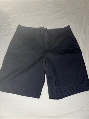 George Men's Dark Navy Flat-Front Casual Shorts